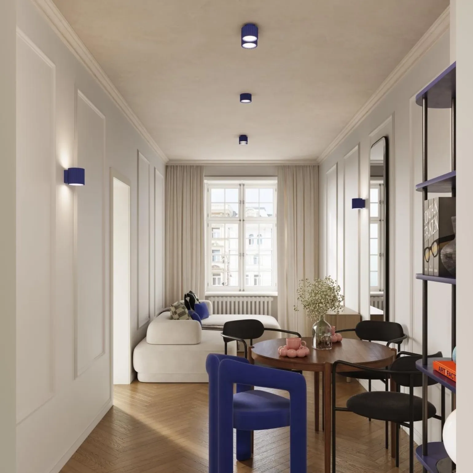 Plafon AURA 1 ultramaryna Gx53 (SL.1812) - Sollux Lighting