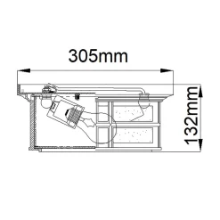 Plafon Beacon Square (KL-BEACON-SQUARE-F-WHT) - Elstead Lighting