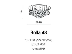 Plafon BOLLA 48 (167-18X) Azzardo