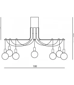 Plafon BORNHOLM duży kol. biały (67983) Ramko