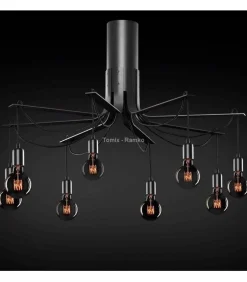 Plafon BORNHOLM duży kol. czarny (67929) Ramko