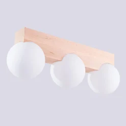 Plafon BULBO 3 naturalne drewno (SL.1684) - Sollux Lighting
