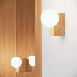 Plafon BULBO 2 naturalne drewno (SL.1683) - Sollux Lighting