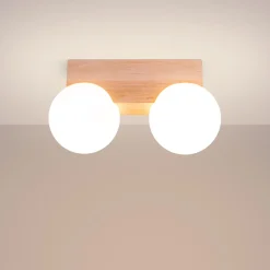 Plafon BULBO 2 naturalne drewno (SL.1683) - Sollux Lighting