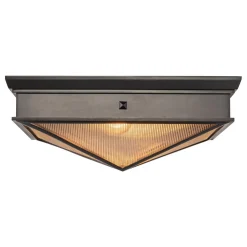 Plafon Cairo - 2 źródła światła - Miejski brąz (QN-CAIRO-F-M-UBZ-CR) - Quintiesse