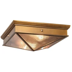 Plafon Cairo - 2 źródła światła - Vintage mosiądz (QN-CAIRO-F-M-VBS-CR) - Quintiesse