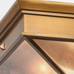 Plafon Cairo - 2 źródła światła - Vintage mosiądz (QN-CAIRO-F-M-VBS-CR) - Quintiesse