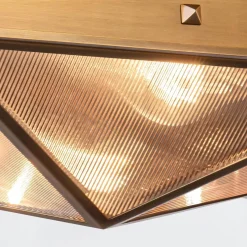 Plafon Cairo - 2 źródła światła - Vintage mosiądz (QN-CAIRO-F-M-VBS-CR) - Quintiesse