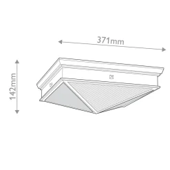 Plafon Cairo - 2 źródła światła - Vintage mosiądz (QN-CAIRO-F-M-VBS-CR) - Quintiesse