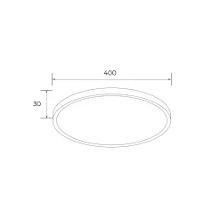 Plafon CAMI czarny Ø 40 (WM-BP1108-S-BL) - Zuma Line