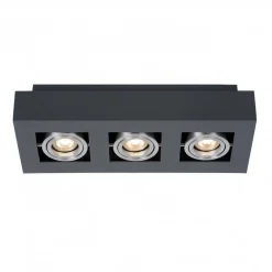 Plafon CASEMIRO kol. czarny (IT8002S3-BK/AL) ITALUX