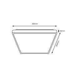 Plafon DABAR 11W LED (ML0252) - Eko-Light