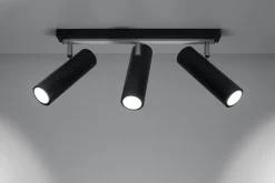 Plafon DIREZIONE 3 czarny (SL.0501) - Sollux