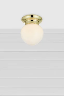 Plafon do łazienki RONDA Ceiling 1L White/Brass IP44 (109030) Markslojd