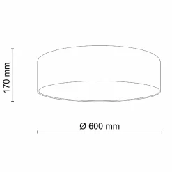 Plafon EARTH szaro-zielony (4660) - TK Lighting