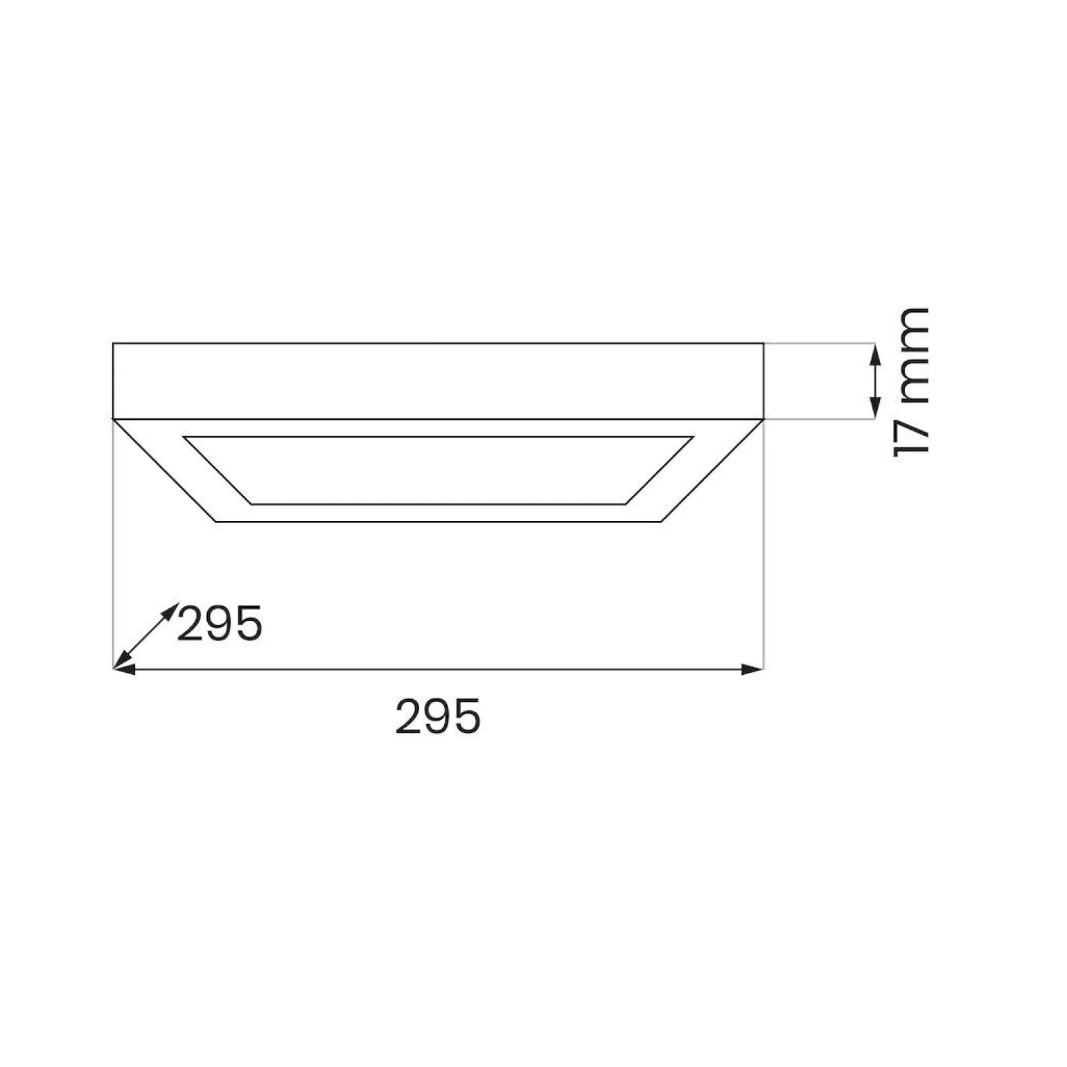 Plafon Evora Biały Square 24W 3CCT (ML1794) - Milagro