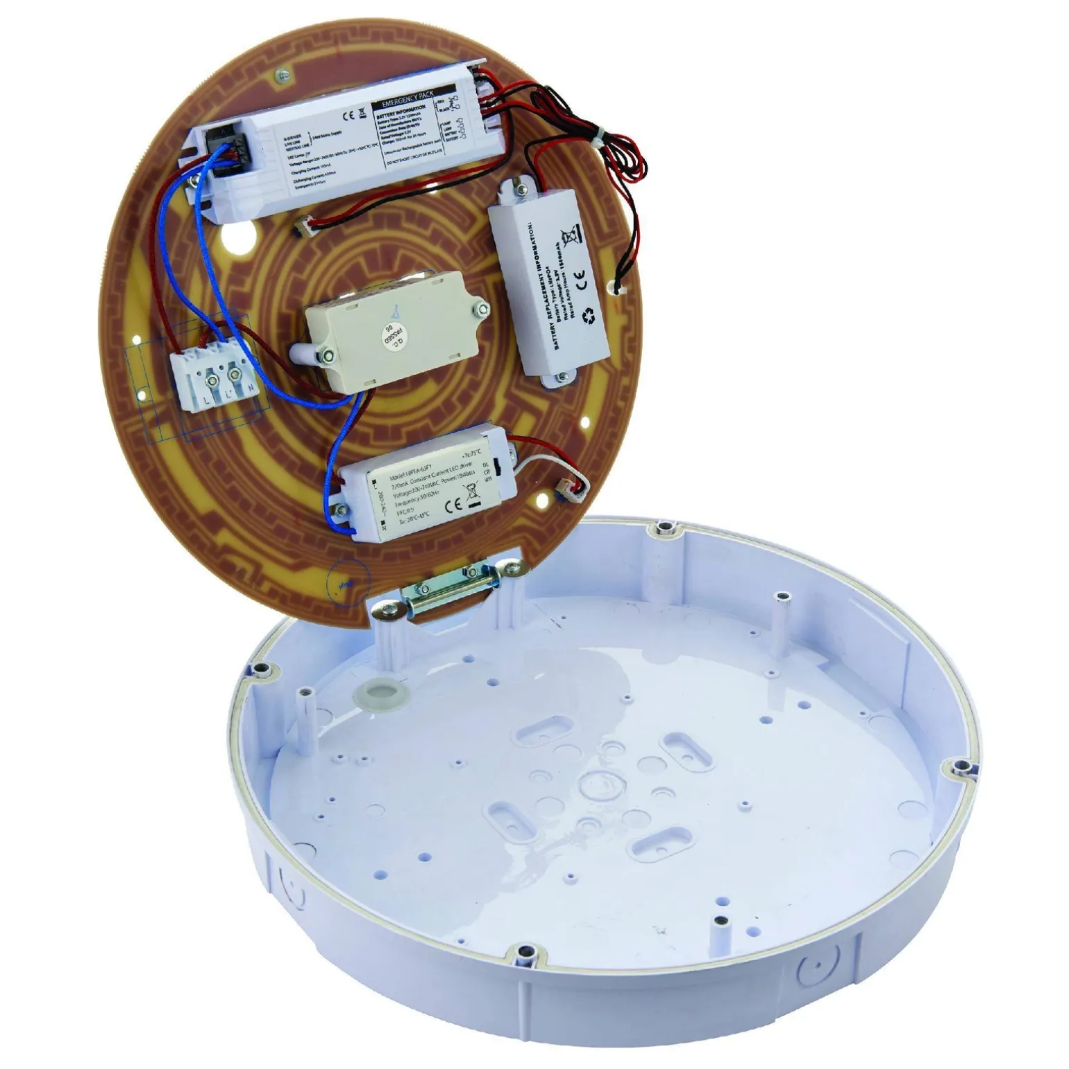 Plafon Forca CCT emergency and microwave IP65 18W (77902) - Saxby