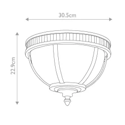 Plafon Halleron (KL-HALLERON-F-BU) - Elstead Lighting
