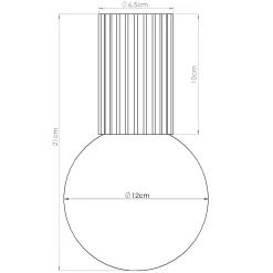 Plafon HALO ochra czerwona IP44 (SL.1728) - Sollux Lighting