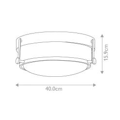 Plafon Harper (HK-HARPER-F-HB-CS) - Elstead Lighting