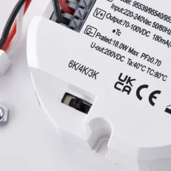 Plafon Hero CCT microwave Emergency IP65 18W (95542) - Saxby