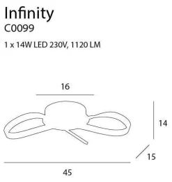 Plafon Infinity 14W (C0099) Max light
