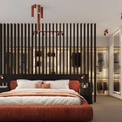 Plafon KARBON 2 ochra czerwona (SL.1637) - Sollux Lighting