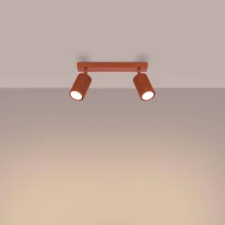 Plafon KARBON 2 ochra czerwona (SL.1637) - Sollux Lighting