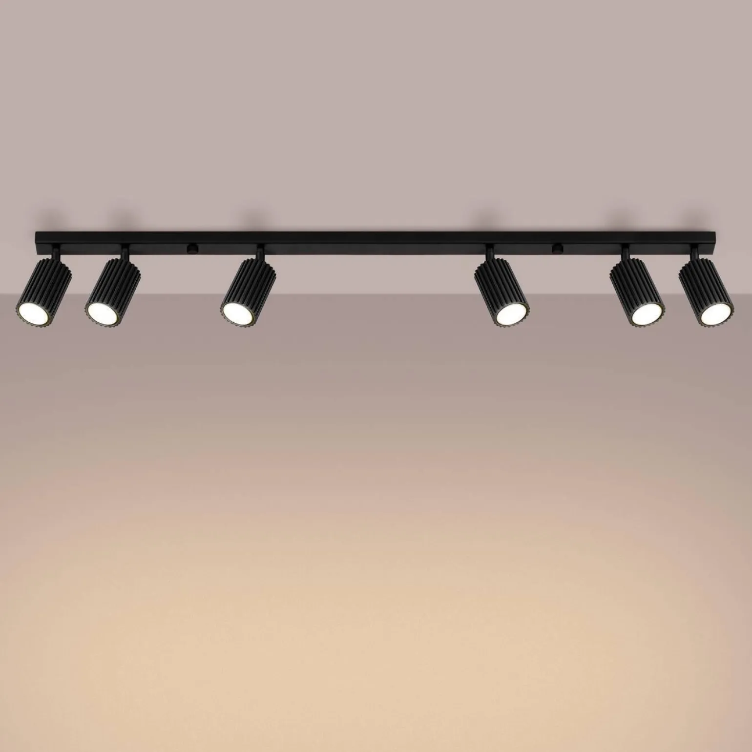 Plafon KARBON 6L czarny (SL.1585) - Sollux Lighting