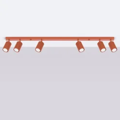 Plafon KARBON 6L ochra czerwona (SL.1642) - Sollux Lighting