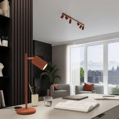 Plafon KARBON 4L ochra czerwona (SL.1641) - Sollux Lighting