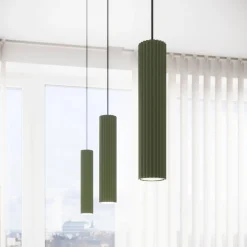 Plafon KARBON 6L zielony oliwkowy (SL.1623) - Sollux Lighting
