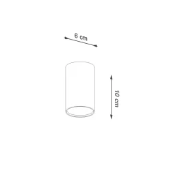 Plafon LAGOS 10 biały (SL.0996) - Sollux