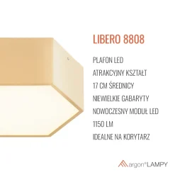 Plafon LED LIBERO (8808) - Argon