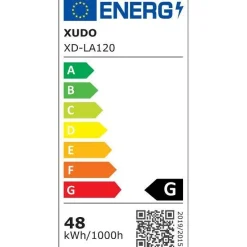 Plafon LED 48W 50cm 4000K czarny (XD-LA120) - Xudo