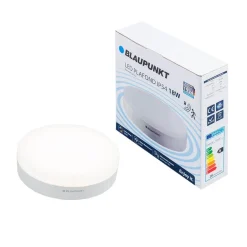 Plafon LED 18W IP54 z mikrofalowym czujnikiem ruchu barwa naturalna (BLAUPUNKT-PL18NW-M)