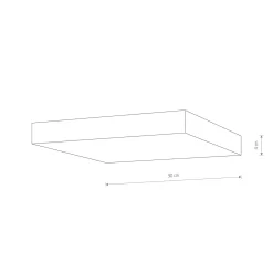Plafon LID SQUARE LED 50W (10432) - Nowodvorski