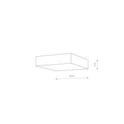 Plafon LID SQUARE LED 25W (10421) - Nowodvorski