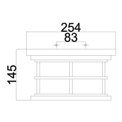 Plafon Lighthouse (FE-LIGHTHOUSE-F-BLK) - Elstead Lighting