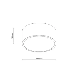 Plafon LIVO BLACK S 2XE27 IP54 (10984) - TK Lighting