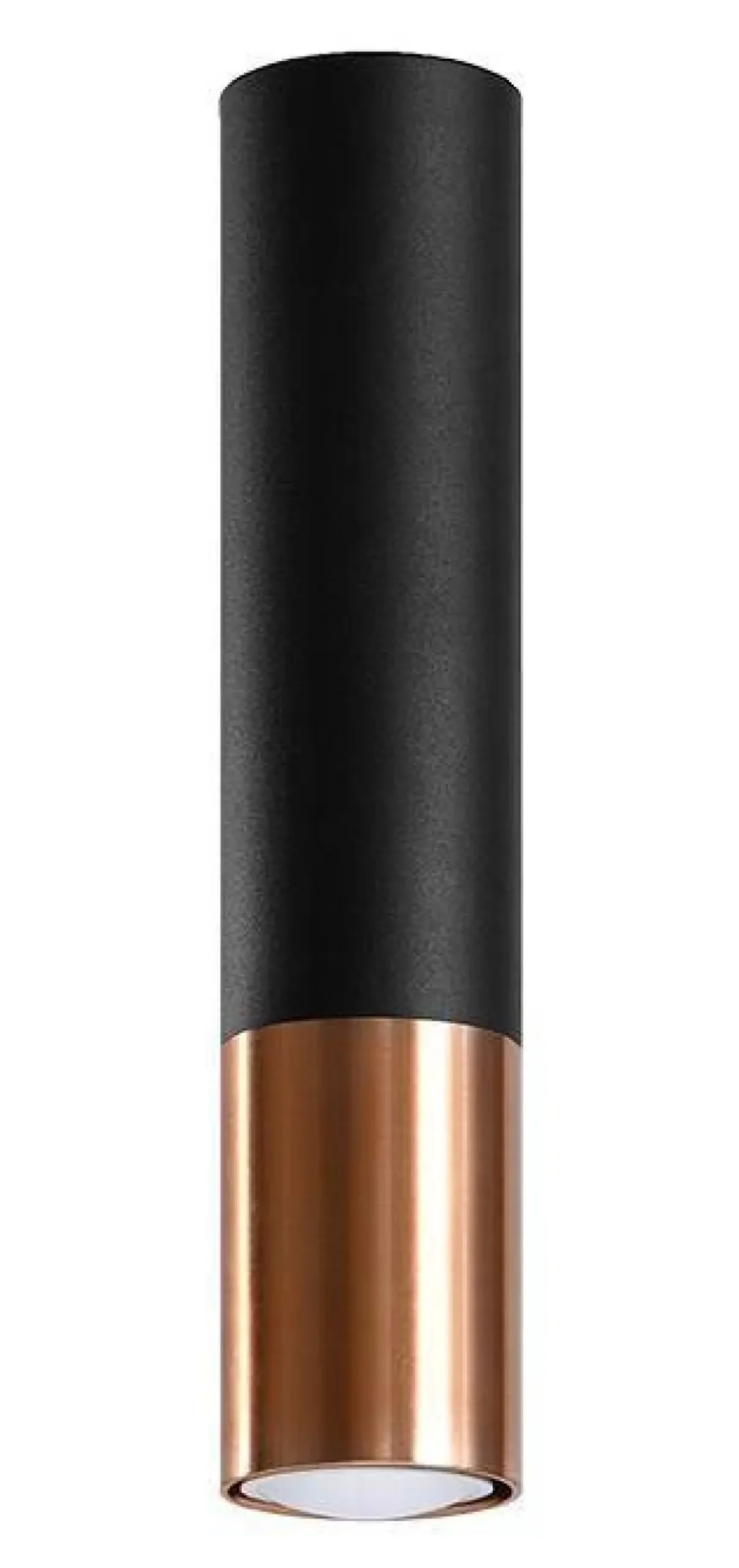 Plafon LOOPEZ czarny/miedź (SL.0945) - Sollux