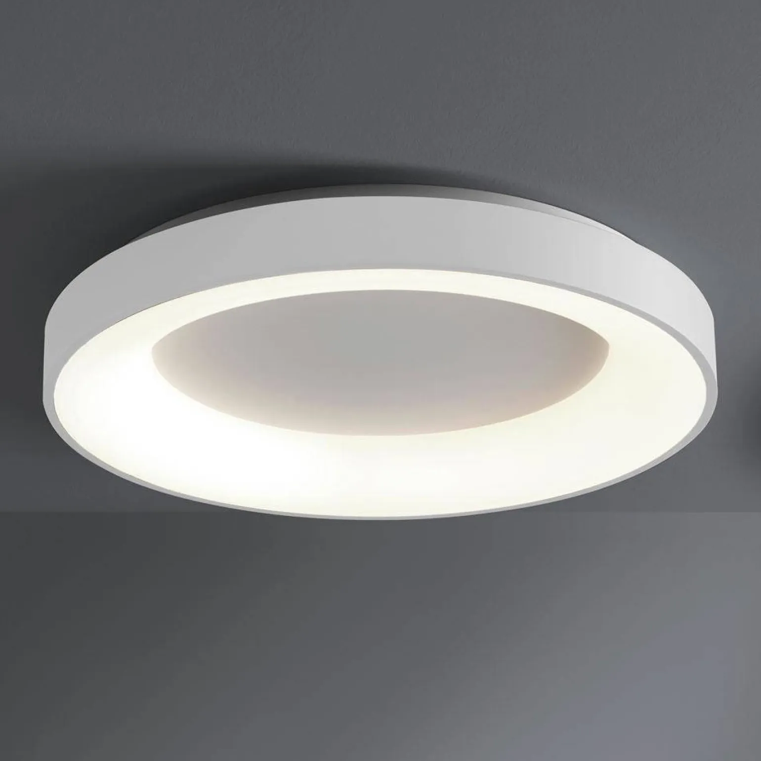 Plafon lub kinkiet INNER R Ø 80 cm, Kol. Biały (0043.22BI.WN) - Vivida