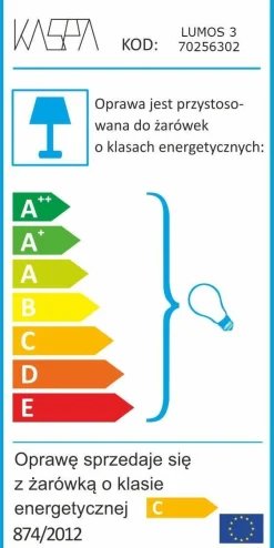 Plafon LUMOS 3x48W czarny (70256302) - KASPA