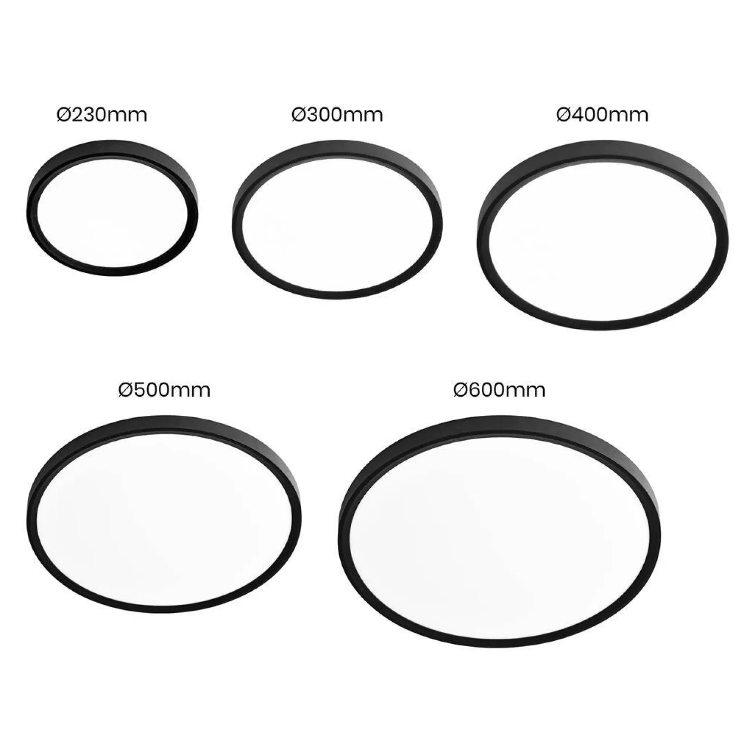 Plafon MAQ 50W 3CCT Czarny (ML0442) - Milagro