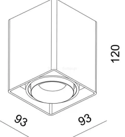 Plafon MONA I biała (D348001)