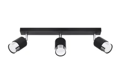 Plafon NERO 3 czarny/chrom (SL.1066) - Sollux