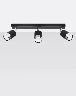 Plafon NERO 3 czarny/chrom (SL.1066) - Sollux