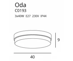 Plafon ODA BIAŁY (C0193) - MAXlight