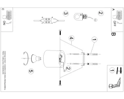 Plafon ORBIS beton zielona oliwka (SL.1841) - Sollux Lighting