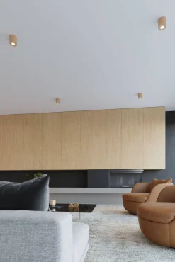 Plafon ORBIS naturalne drewno (SL.0492) - Sollux